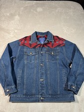 Pendleton Jacket Mens M Blue Denim Aztec Wool High Grade Western Wear Cowboy