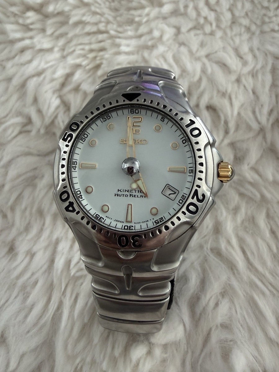 Seiko Kinetic Auto Relay 5J22-0A50 Men display picture 2