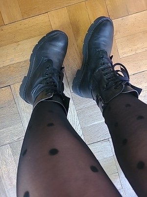 Boots Stiefeletten Schwarz Gr.38 Getragen Sammler Vintage Sammler Retro Schuhe