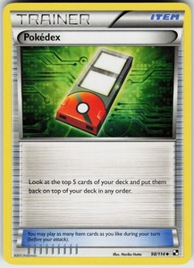 Pokemon Pokedex 98/114 Black and White Uncommon card