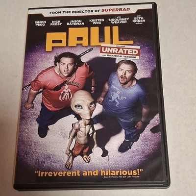 Universal Studios Paul DVD Simon Pegg Comedy Unrated Edition
