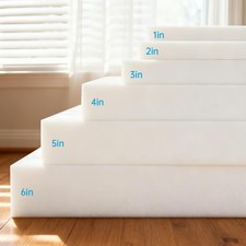 1-6" Thick High Density Seat Upholstery Foam Cushion Replacement Sheet 24" x 72"