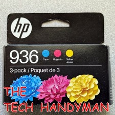 3-PACK HP GENUINE 936 COLOR INK RETAIL BOX  OFFICEJET PRO 9120 01/2027 