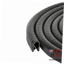 Edge Trim Black Large, Fits Edge 1/4 Inch 6.5mm , Length 4 Meter 13 Feet