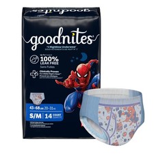 GoodNites Youth Youth Absorbent Underwear Small / Medium 43 to 68 lbs. 56 Ct