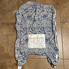 Dock A Tot Deluxe Plus 0-8 Months Gender Blue Floral Discontinued Rare