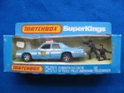Vintage MATCHBOX No. K-78 New York City POLICE CAR+ FIGURES, Super Kings