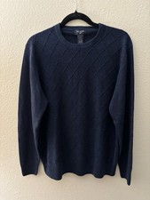 Dockers Long Sleeve Blue Men  s Sweater Large A549 