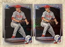2025 Bowman Draft Cade Obermueller 1st Bowman Mega Box Refractor/ Base Phillies