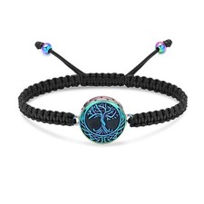 The Tree of Life Urn Bracelet for Ashes Ring Adjustable Cremation Jewelry Stainl