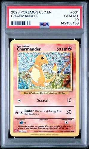 Pokemon TCG Classic Collection CLC 2023 #001/034 Charmander PSA 10
