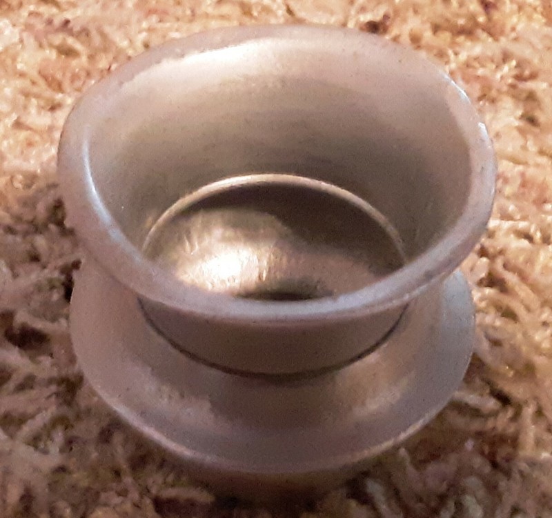 Antique Depression Metal Pressed Toothpick Holder - early 1900's