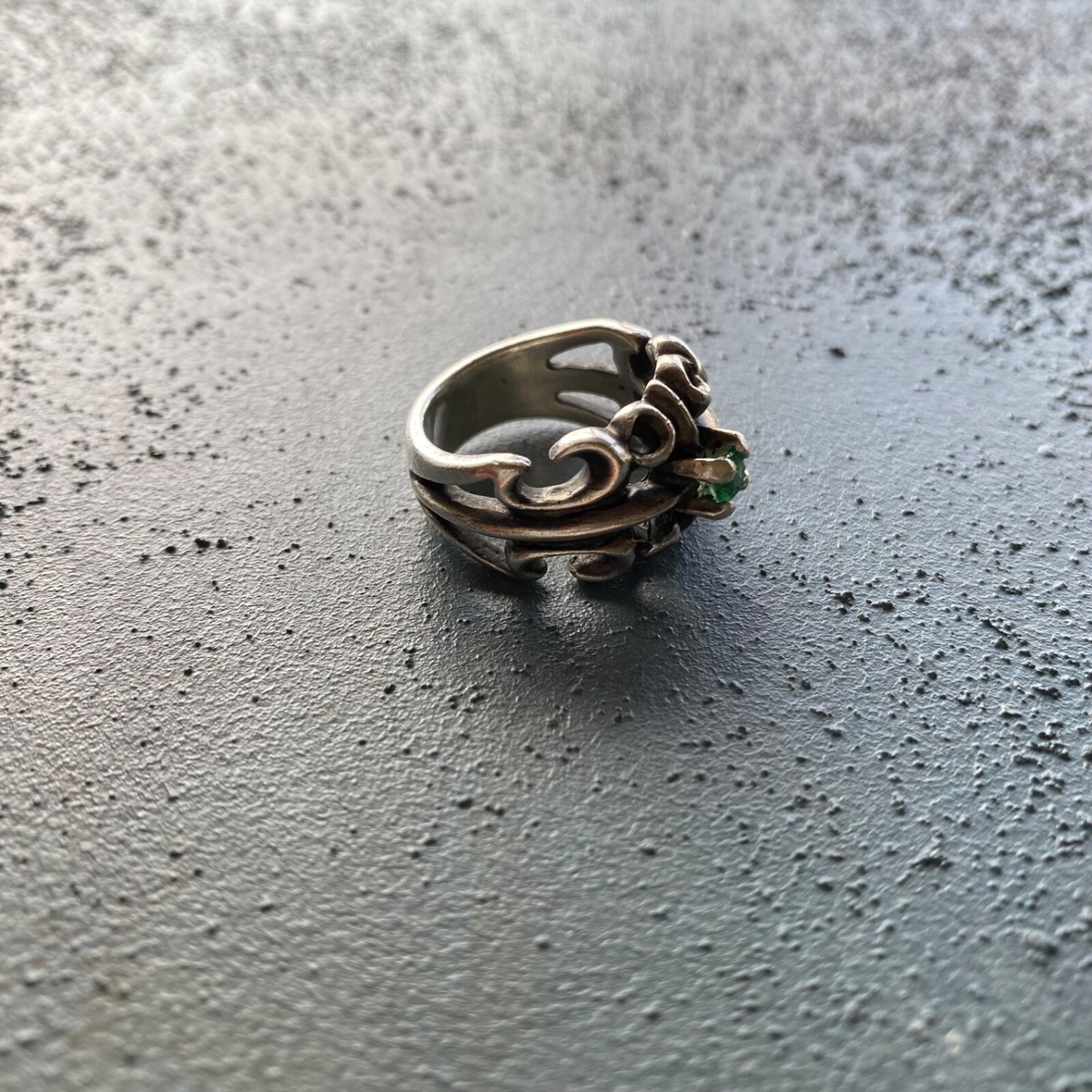 【ラスト1点】A&G Ring Symbolized Pendant A&G Sterling Silver 925 Emerald FDL Ring US 8 JAPAN 16