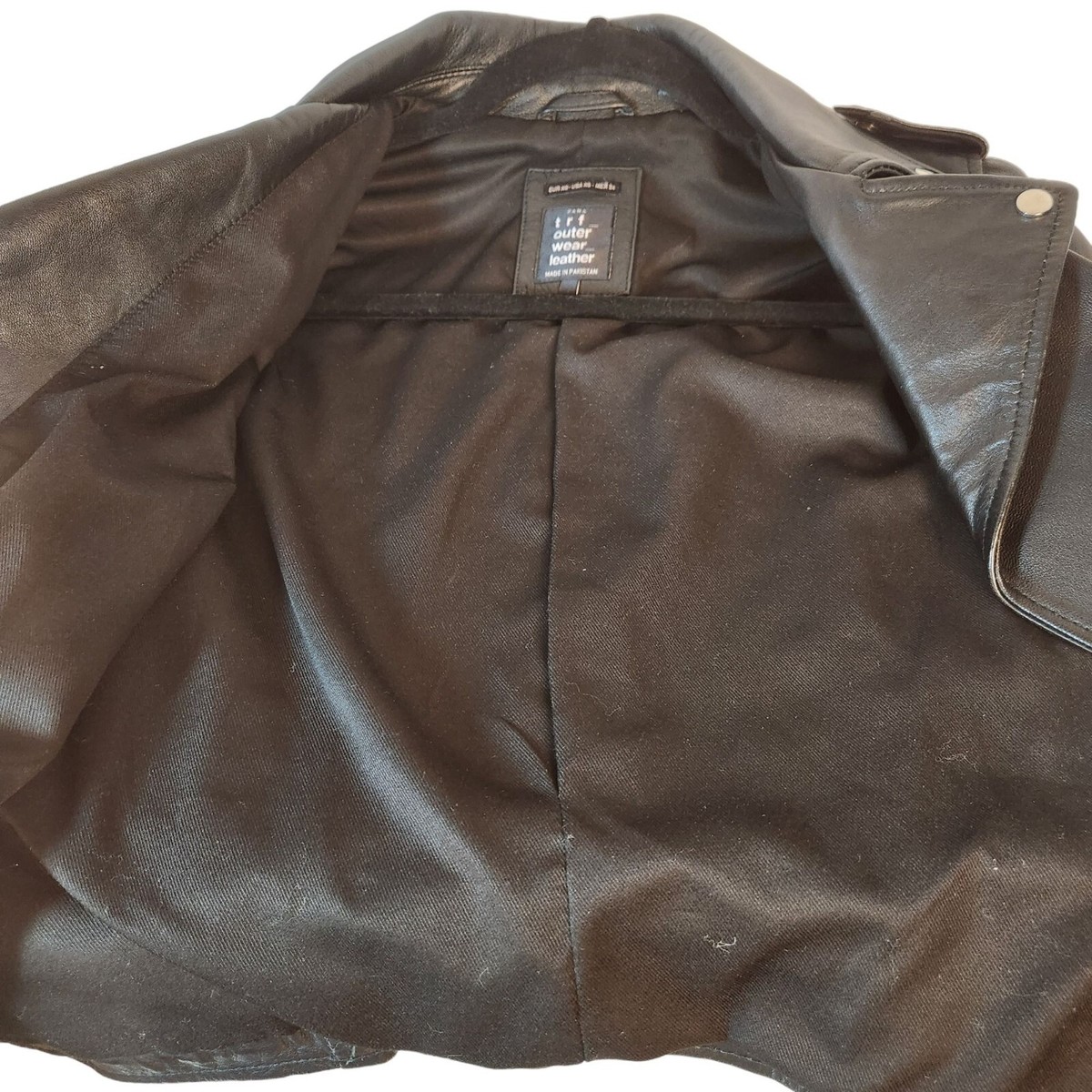 ZARA trf outer wear leather M　羊革ダブルライダース ZARA trf outer wear leather M 羊革ダブルライダース ZARA trf