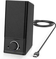 Single USB Computer Speaker for Laptop Desktop,PC Speaker with Crystal Clear Sou