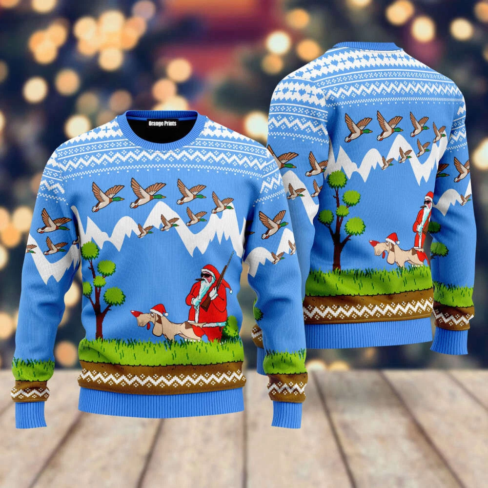 Duck hunting shop ugly sweater