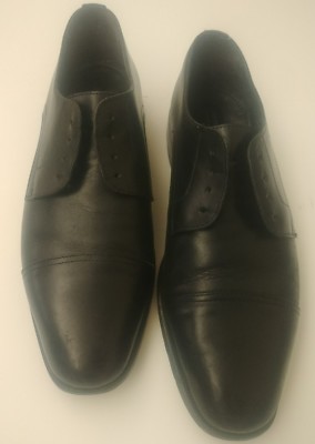 Mens 9.5 Nordstrom Handcrafted in Italy Black Cap Toe  display picture 3