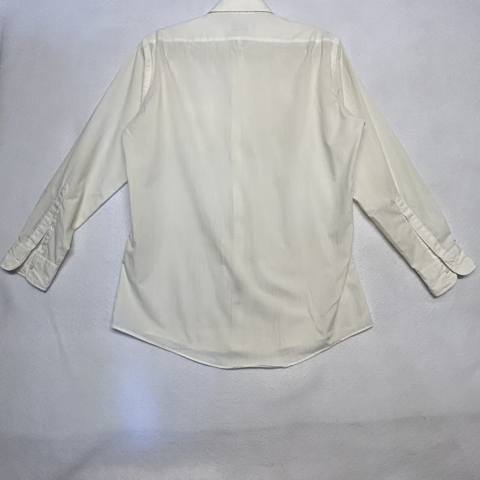 Camicia vintage Yves Saint Laurent uomo bianca sporca 16 32 33 maniche lunghe abbottonate