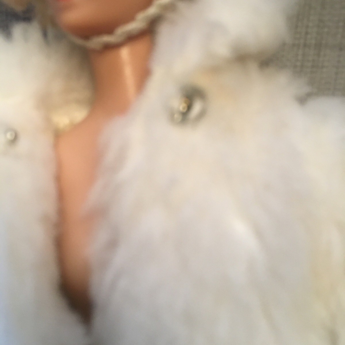 VINTAGE BARBIE Premier WHITE FUR COAT HAT Purse Mint | eBay