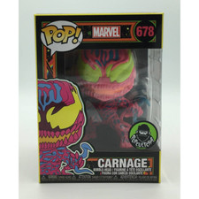 2020 LE Funko POP! MARVEL #678 CARNAGE BLACKLIGHT w Protector