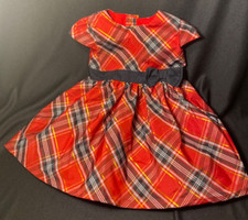 Just One You Carter  s Special Occassion Dress Size 6M Red Plaid with Bow