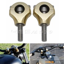 Brass Motorcycle 1" 25mm Bar Handlebar Riser Clamp For Harley Chopper Cafe Racer