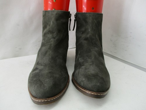 Tamaris Forest Green Suede Zip Ankle 