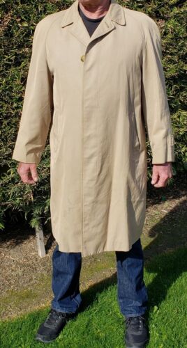 Vintage 40R LINED AQUASCUTUM Regent Street AQUA5 Trench Coat BEIGE. - Afbeelding 1 van 12