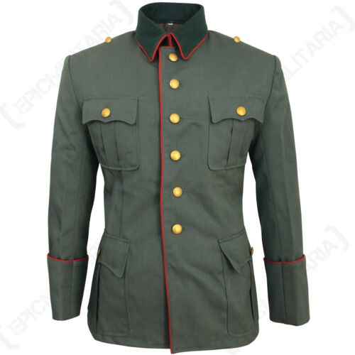 German Army Generals GABARDINE TUNIC - All Sizes - Uniform Jacket WW2 Repro New - Afbeelding 1 van 5