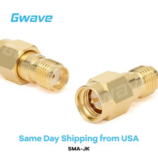 SMA Male to SMA Female Adapter, Gold Plated Copper, DC - 18GHz