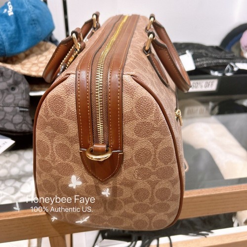 Bolso grande Coach Rowan nuevo con etiquetas en lona exclusiva CV960/CV959 - Imagen 22 de 109