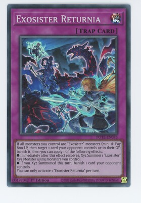 Yugioh Exosister Returnia POTE-DE076 Super 1. Auflage NM