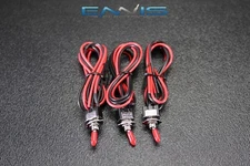 3 PCS ON OFF MINI TOGGLE SWITCH PRE WIRED 20 IN 3 AMP 250V 6A 125 VAC IBMTS