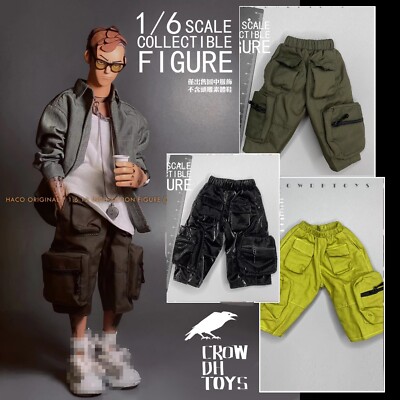 CROWDHTOYS 1/6 Scale Soldiers Large pocket shorts  trendy shorts Model For 12 