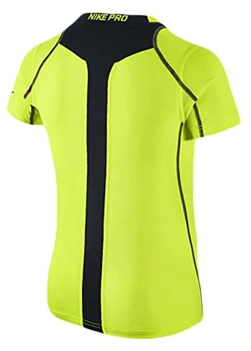 Boy's Nike 'KD Pro Cool' Fitted Compression T-Shirt, Yellow/Black, XS 7 - Image 2 of 4