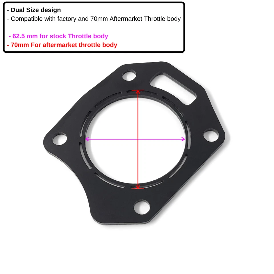 K-MOTOR K-Series K20Z3 K24A2 K24A1 Throttle Body Thermal Gasket Civic Tsx Accord Foto 2 de 2