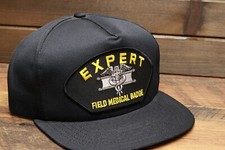 Expert Field Medical Badge Snap Back Military Cap HMC Honors USA Made