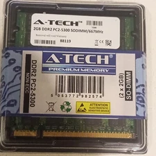 A-Tech 2GB DDR2 PC2-5300 Sodimm/667MHz Premium Memory