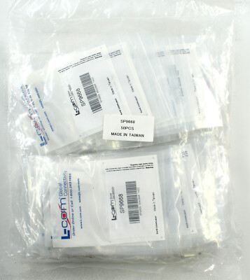 Lot of 50 L-Com D-Sub Connector D9S , DB9 Female SP9668