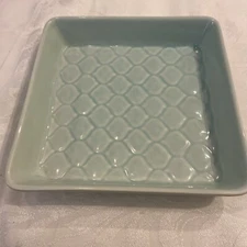 Casserole Cake Lasagna Pan Glazed Earthenware Mint Portugal Farmhouse