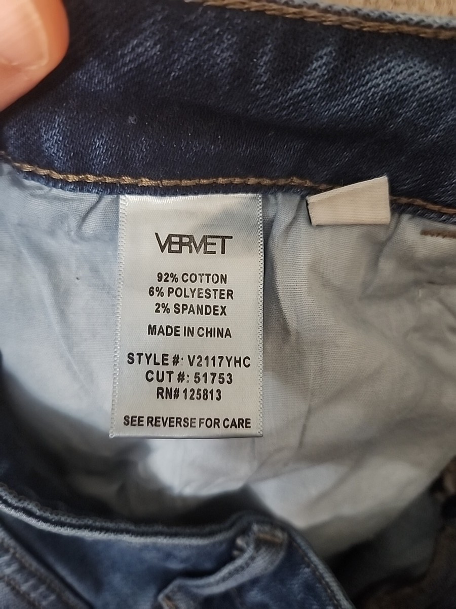 VERVET Sol Boyfriend Ankle Jeans Womens 27 Blue Medium Wash