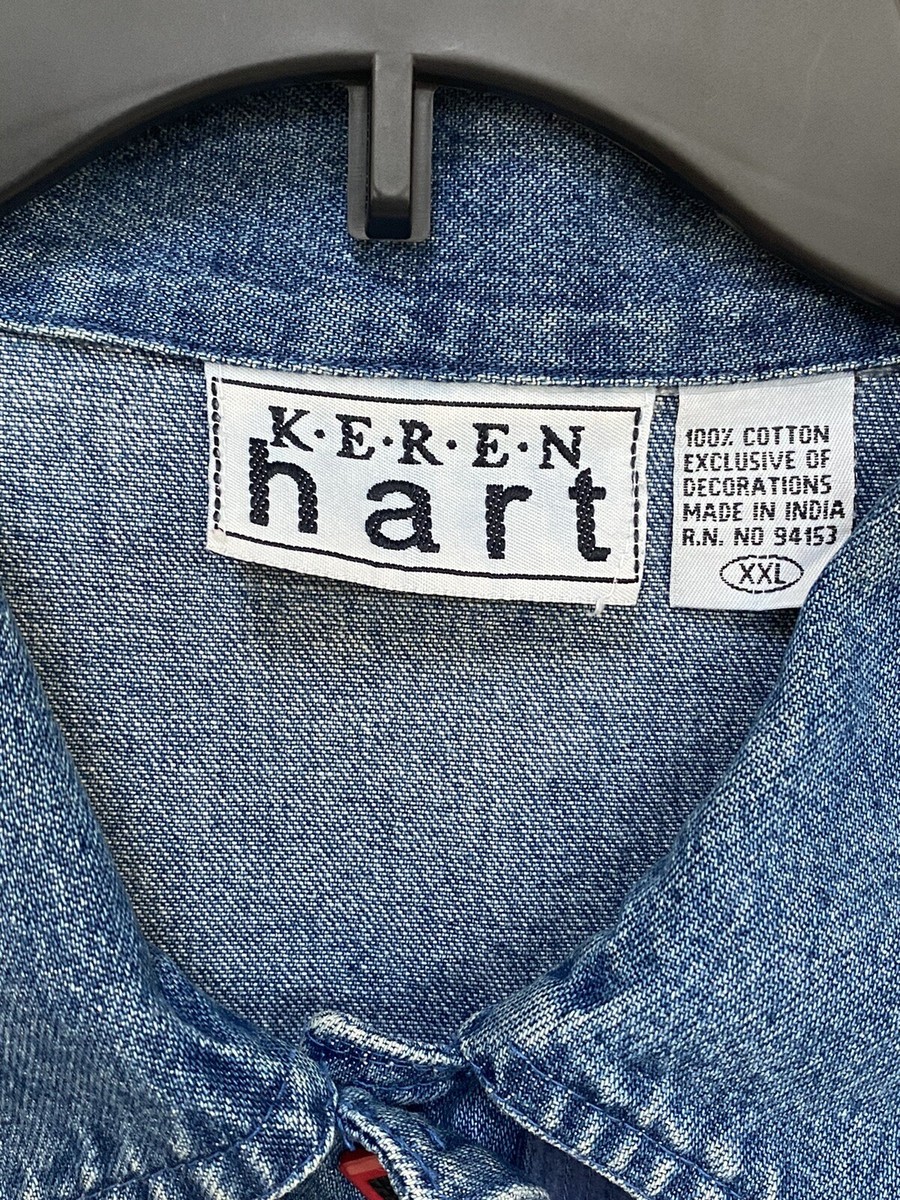Vintage Keren Hart Light Jacket! School Days! Denim 2XL | eBay