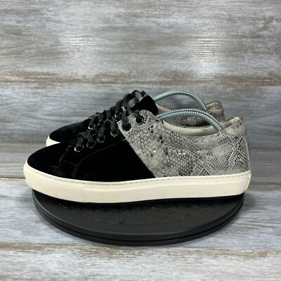 Gommus Womens Snake Print Low Top Lace Up Sneakers Size 9