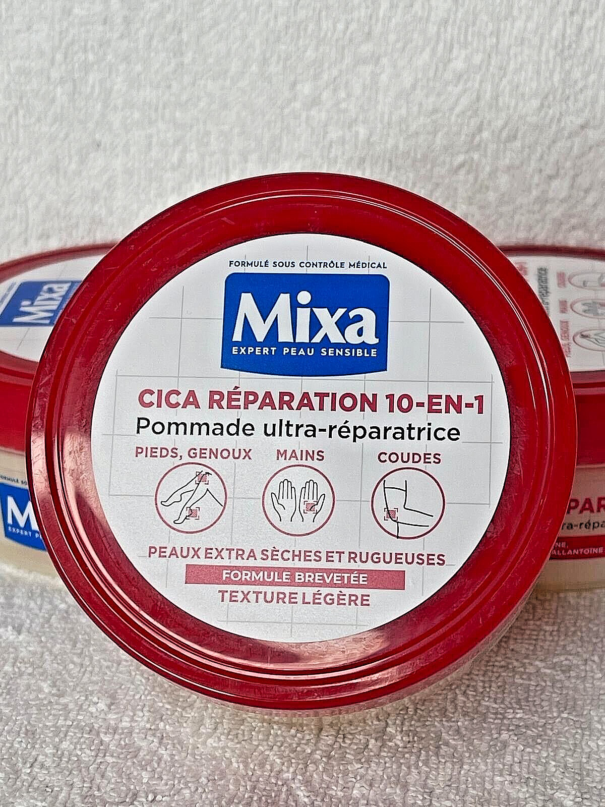 Mixa pommade réparatrice 10 en 1 pour pieds secs et coudes rugueux 100ml