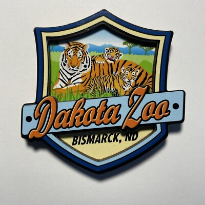 Dakota Zoo Magnet - Bismarck, ND - Featuring Tigers Rare Last Ones Limited