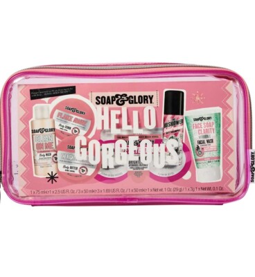 Ladies Women’s Boots Soap Glory Pack Up Your Bubbles Travel Bag Gift Set  New UK