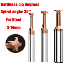 RC55AiTiN Coated Solid Carbide T Slot Keyseat End Milling Cutter 3-14mmFor Steel