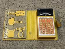 Vintage Texas Instruments Spelling B Calculator With Case  Booklet - Working 