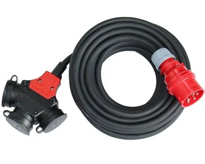 DIV.HERST. CEE Adapter Stromverteiler 5x2,5mm² 16A 400V - 3x230V Verteiler 5/10/15/20/25