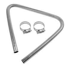 Abgasschlauch Edelstahl Auspuff Schalld&auml;mpfer Auto Diesel Heizung 120 cm 25 mm